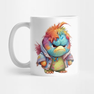 Colorful Bird Cute Adorable Humorous Illustration Mug